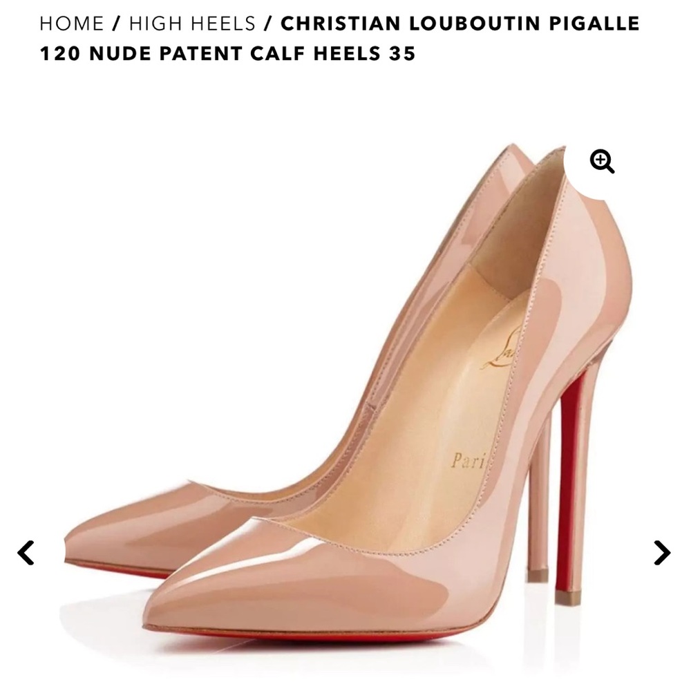 Christian Louboutin Pigalle 120 (Nude Patent)
